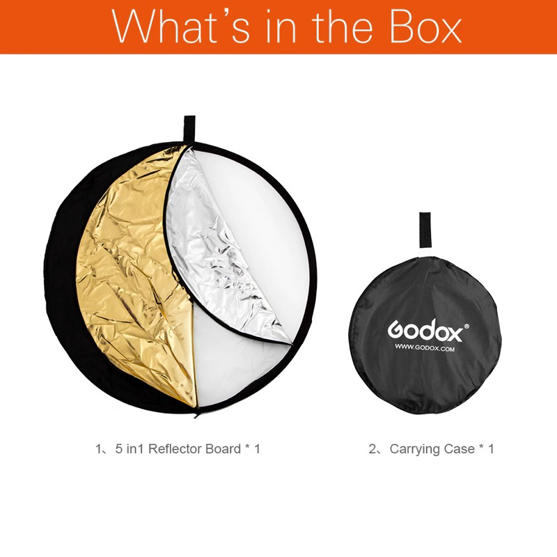 Godox Reflektor Cahaya Studio Foto 5 in 1 60cm