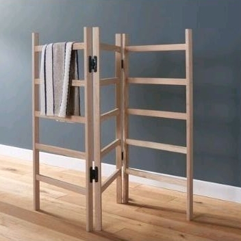 Tangga Kayu/jemuran kayu/standing hanger/ model Lipat Unik