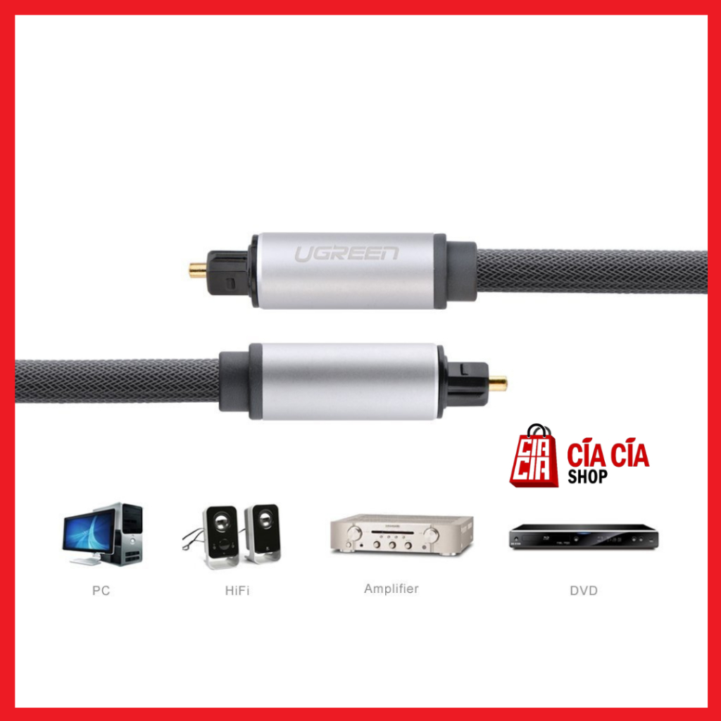 UGREEN 10540 Kabel Toslink Digital Audio Optical SPDIF Kabel Fiber Optic Kabel Audi Optical Digital