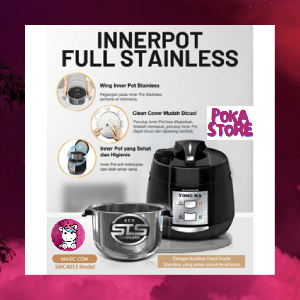 MAGIC COM STAINLESS YONGMA 2 LITER - SMC 4053