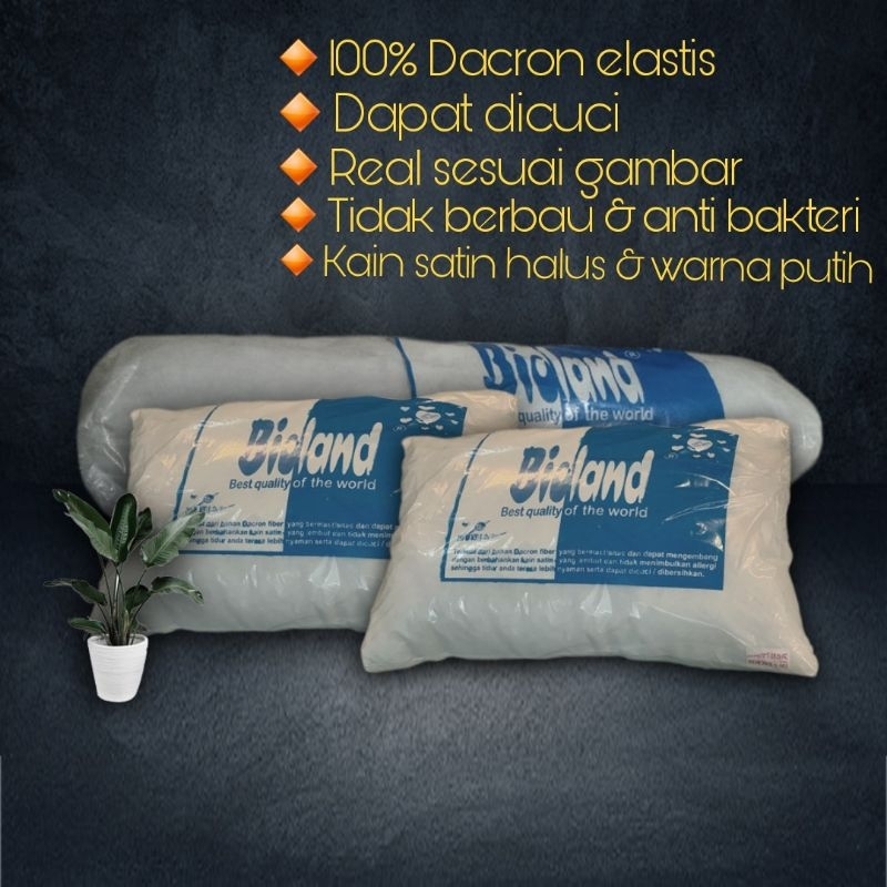 Bantal Guling 100% Dakron ELASTIS (Bioland) BANTAL HOTEL