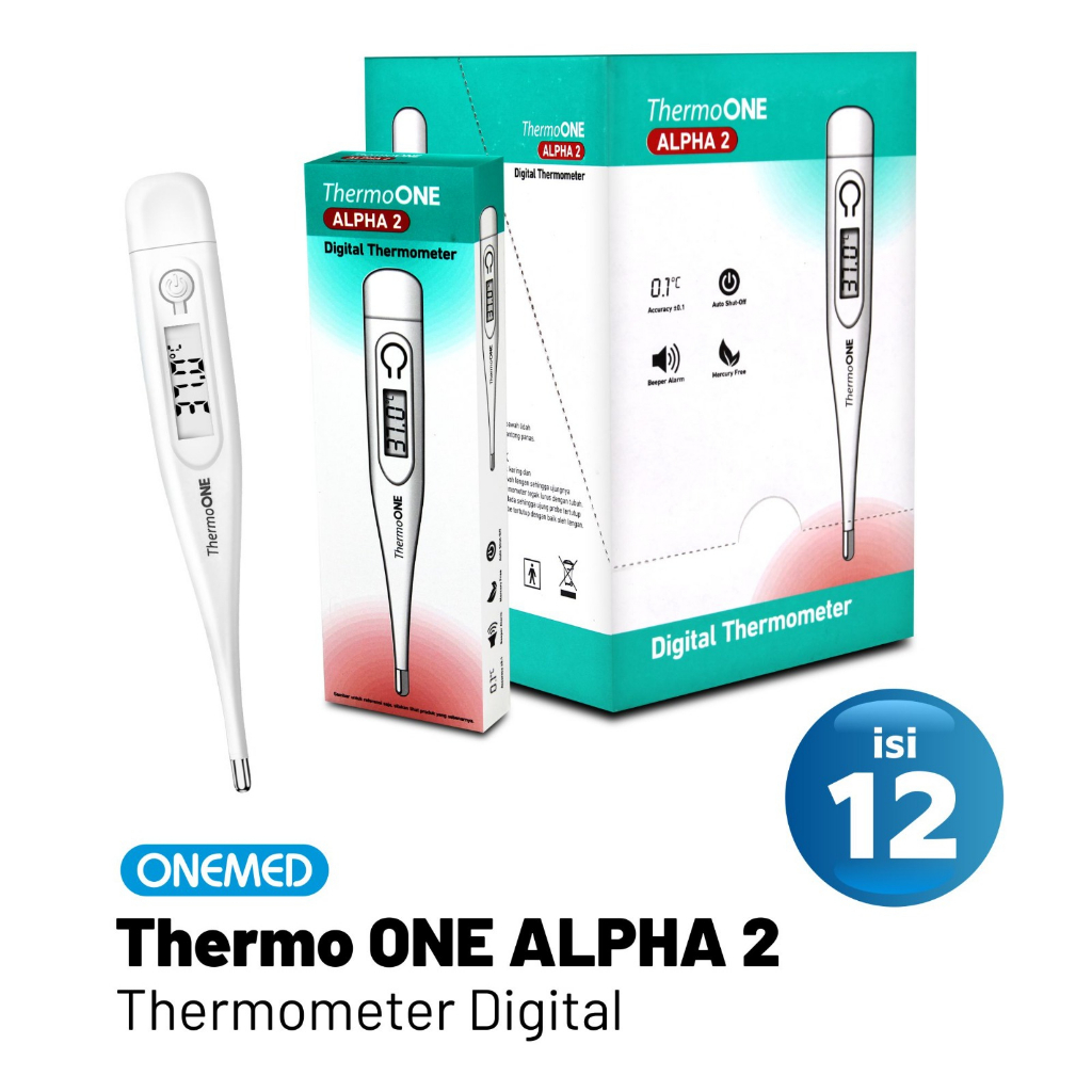 THERMOMETER DIGITAL ALPHA 1 2 3 1G ONEMED THERMO ONE MEDICAL ONLINE