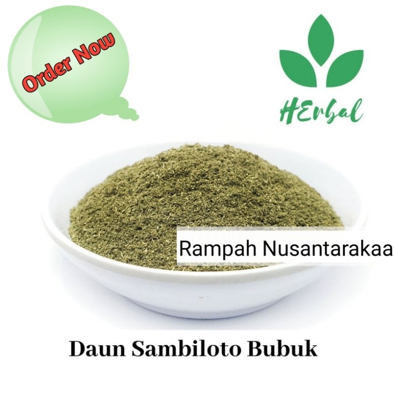 

Daun sambiloto bubuk kemasan 100 gram