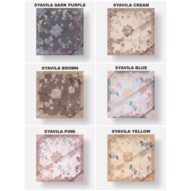 Motif Syavila Hijab custom nama logo brand sendiri bahan voal ultima ultrafine jilbab kerudung voal 