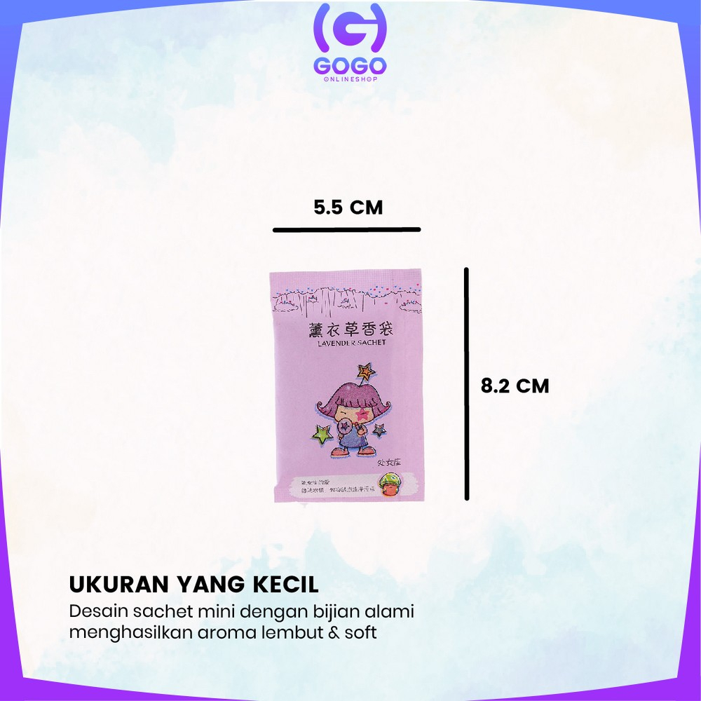 GOGO-C835 Pengharum Ruangan Sachet Pewangi Ruangan Aromaterapi / Parfum Ruangan Saset Mini Pewangi Lemari Pakaian / Pewangi Mobil / Pewangi Mini Ruangan