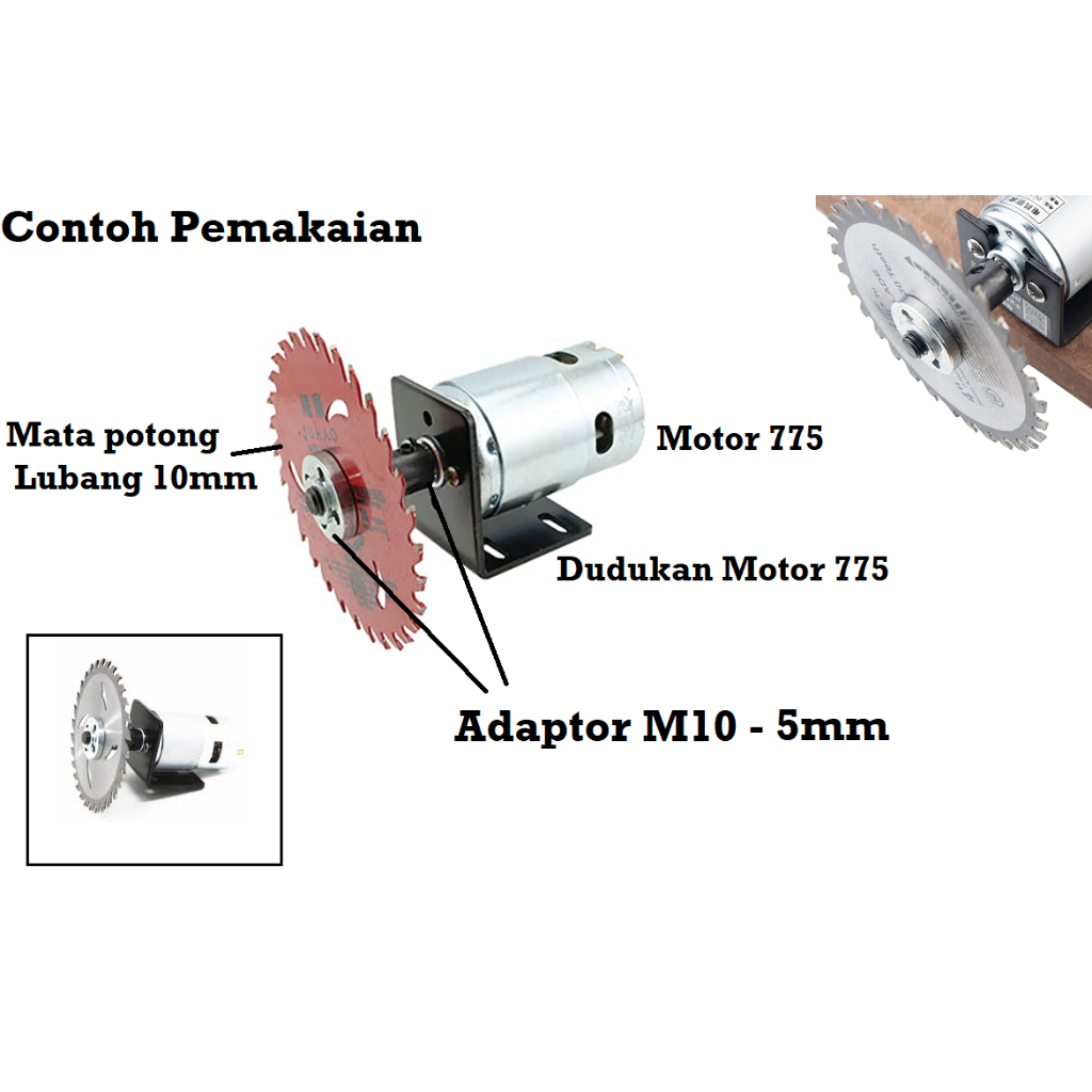 [HAEBOT] Set Gerinda mini Dinamo DC Motor 775 150W 288W Bor DIY RPM Tinggi Kuat High Speed Power Mikro Brush RS 775 Kipas Fan Brushless