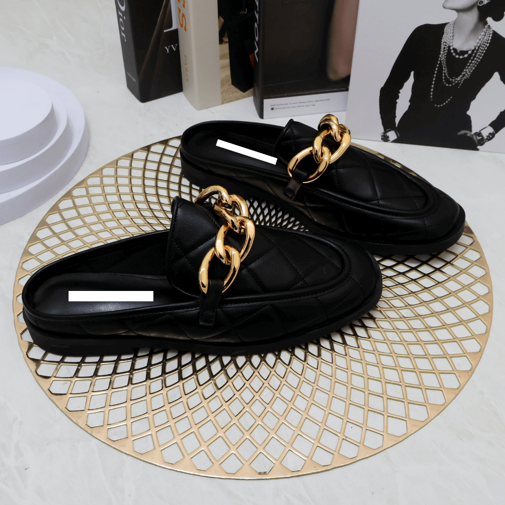 [ NEW ] Sepatu Mules Wanita C*K 484 - SNL Flat 3cm