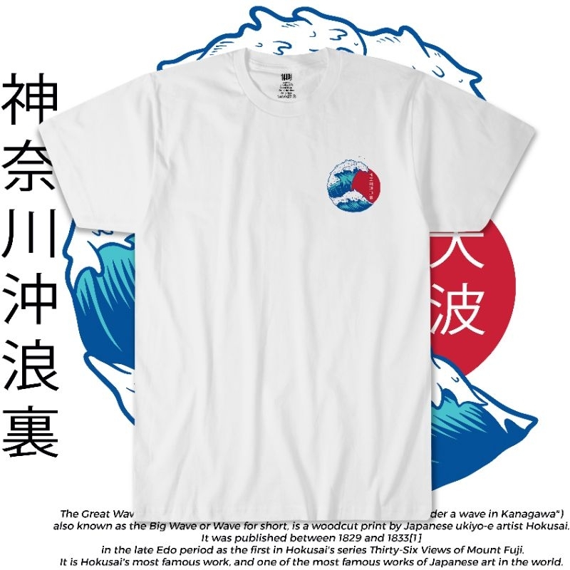 Analogy-Tshirt motif ombak Kanagawa