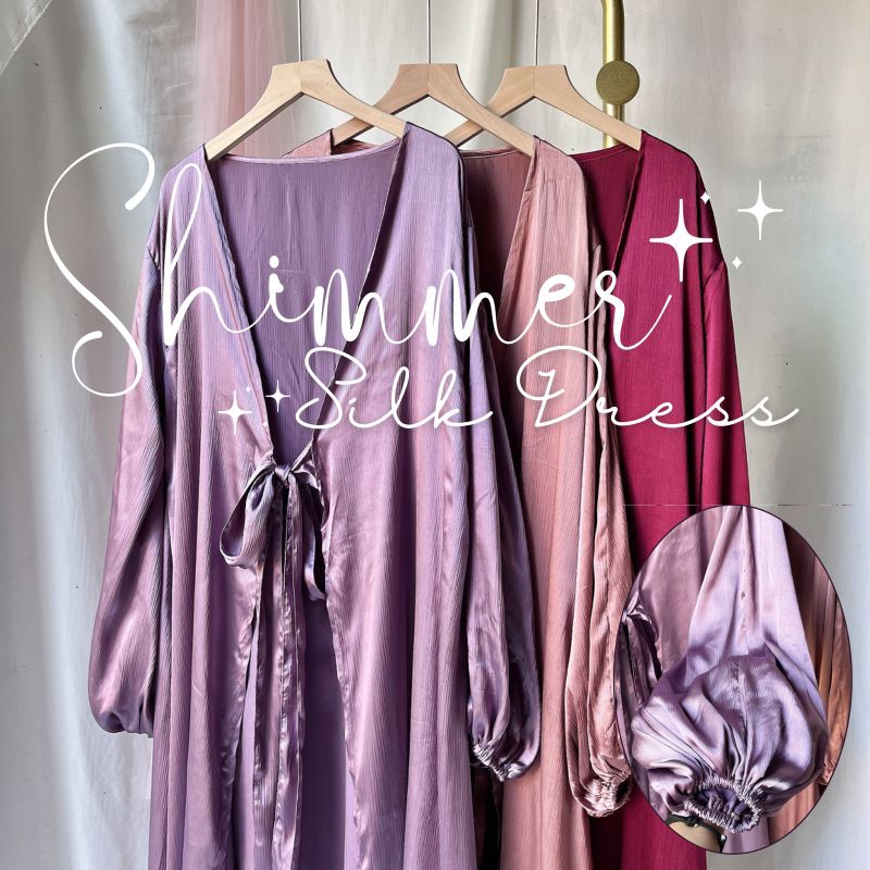 SHIMMER SILK DRESS // DRESS SILK PREMIUM // DRESS VIRAL
