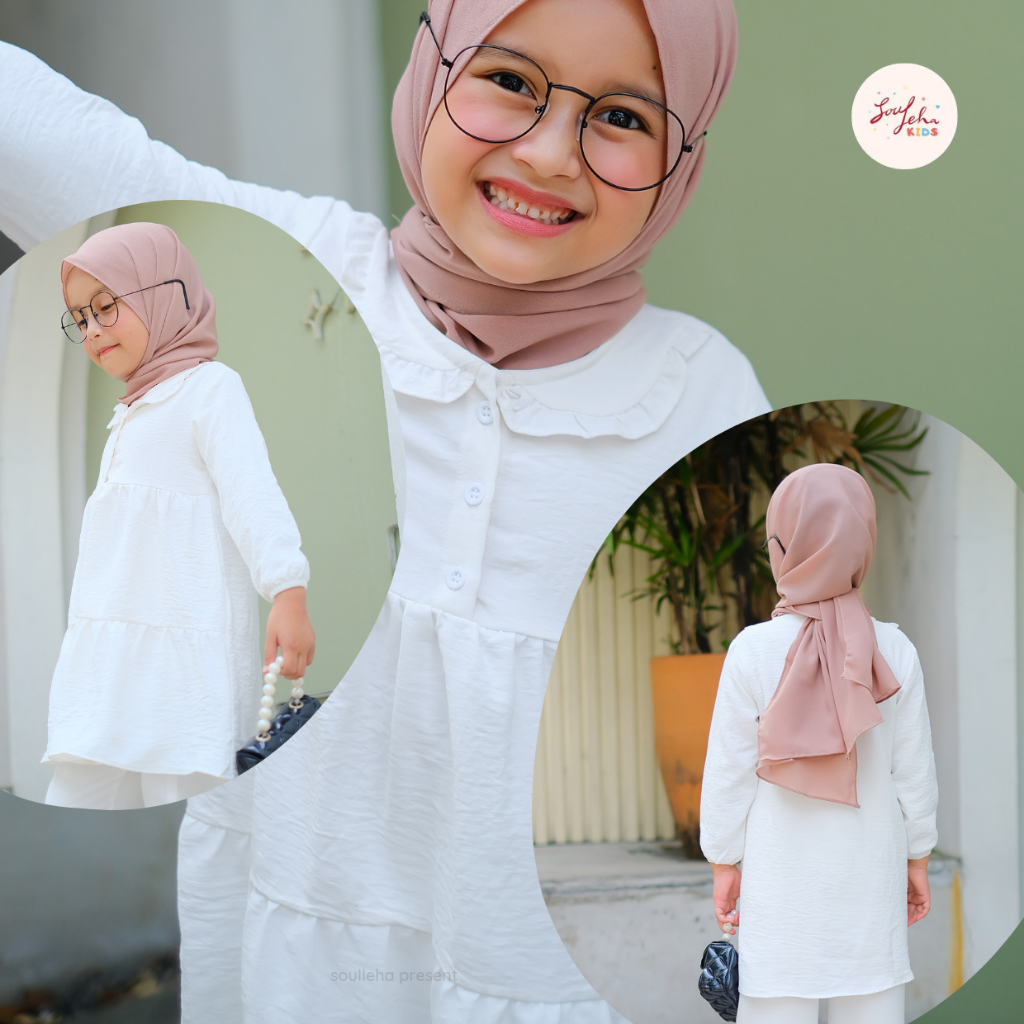 Soulleha Tunik Anak Fiza Crinkle Airflow Premium 2-11Tahun