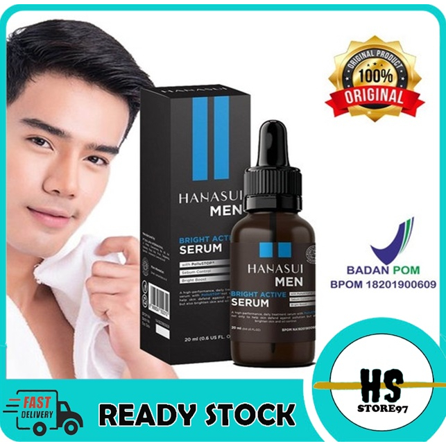 SERUM PEMUTIH WAJAH PRIA SERUM WAJAH HANASUI MEN BRIGHT ACTIVE SERUM