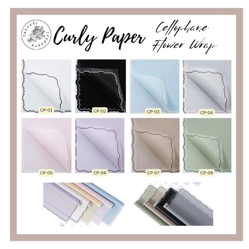 

[Free Packing] Kertas Buket Flower Wrapping Termurah Magelang Transparent Curly Color Cellophane Florist Bouquet / Kertas Bunga Pembungkus Buket Waterproof Transparan Bergaris Awan / Selopen Bucket Murah