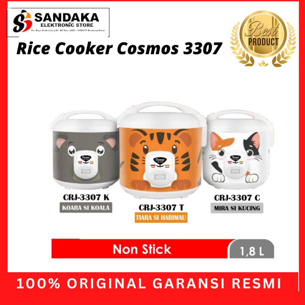 Cosmos Rice Cooker 3307 1,8  Liter