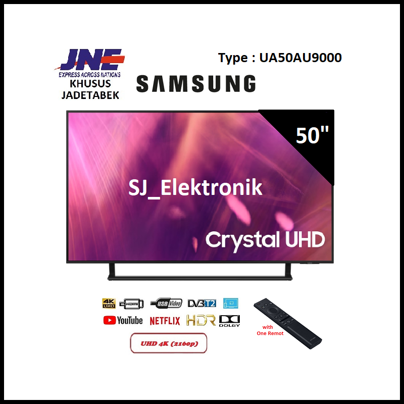 LED TV Samsung 50AU9000 - 50 Inch UA50AU9000 Smart TV Crystal UHD 4K