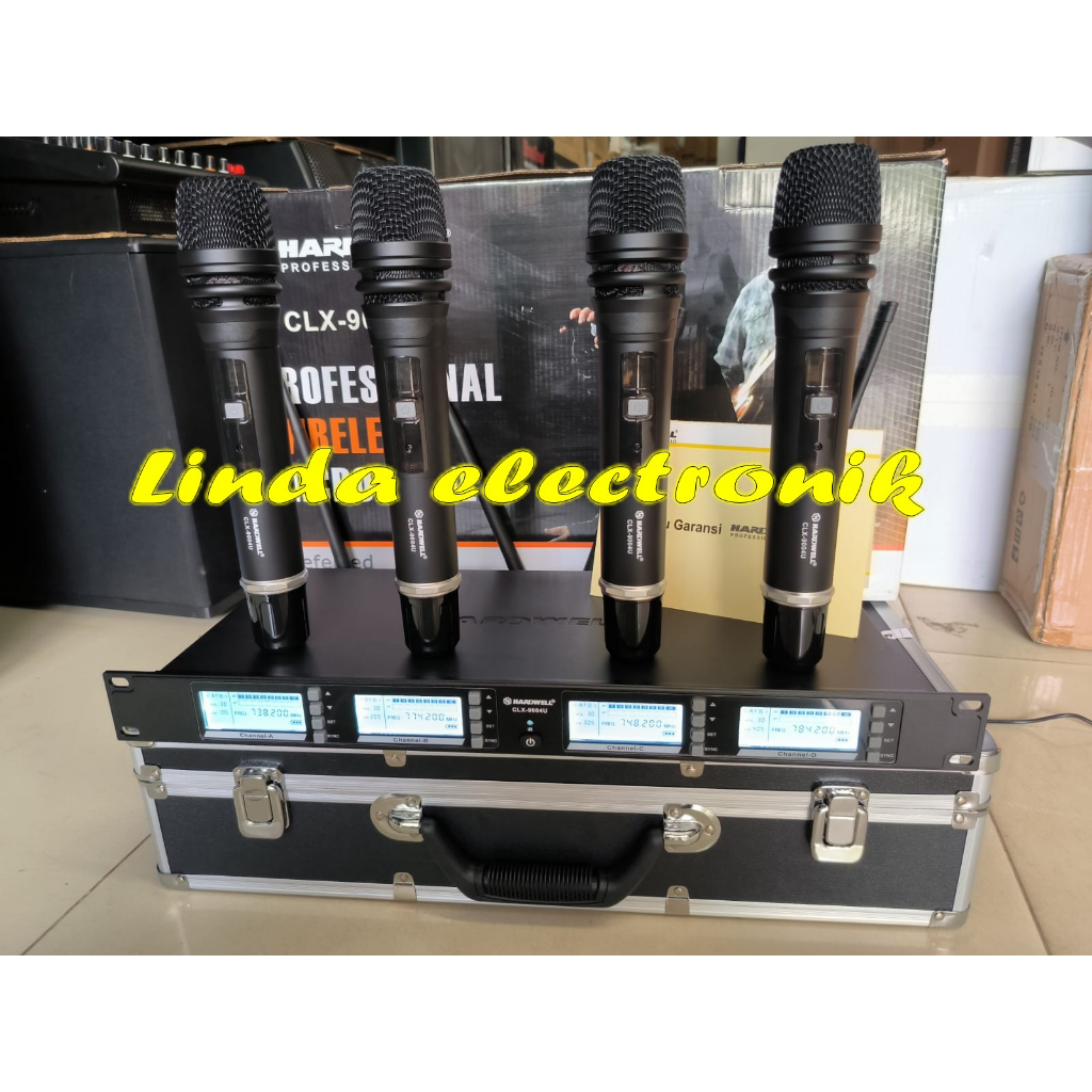 Mic Wireless Hardwell CLX 9004 U 4 Original hardwell CLX9004 u hardwell clx 9004u