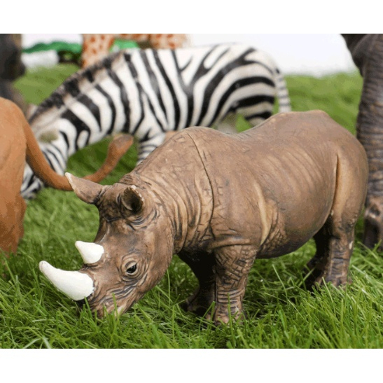 Hewan  Wild Animal Ukuran Besar Animal Model Toys Koleksi Mainan Binatang Karet Gajah Macan Beruang Rusa Harimau Zebra Buaya Savannah Afrika Lion King Anak Hadiah Mainan Pendidikan Dini