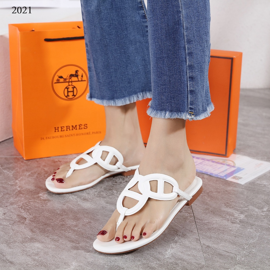 Sandal Jepit Wanita Terbaru Sandal Fashion Slip On 2021Hermes Wanita