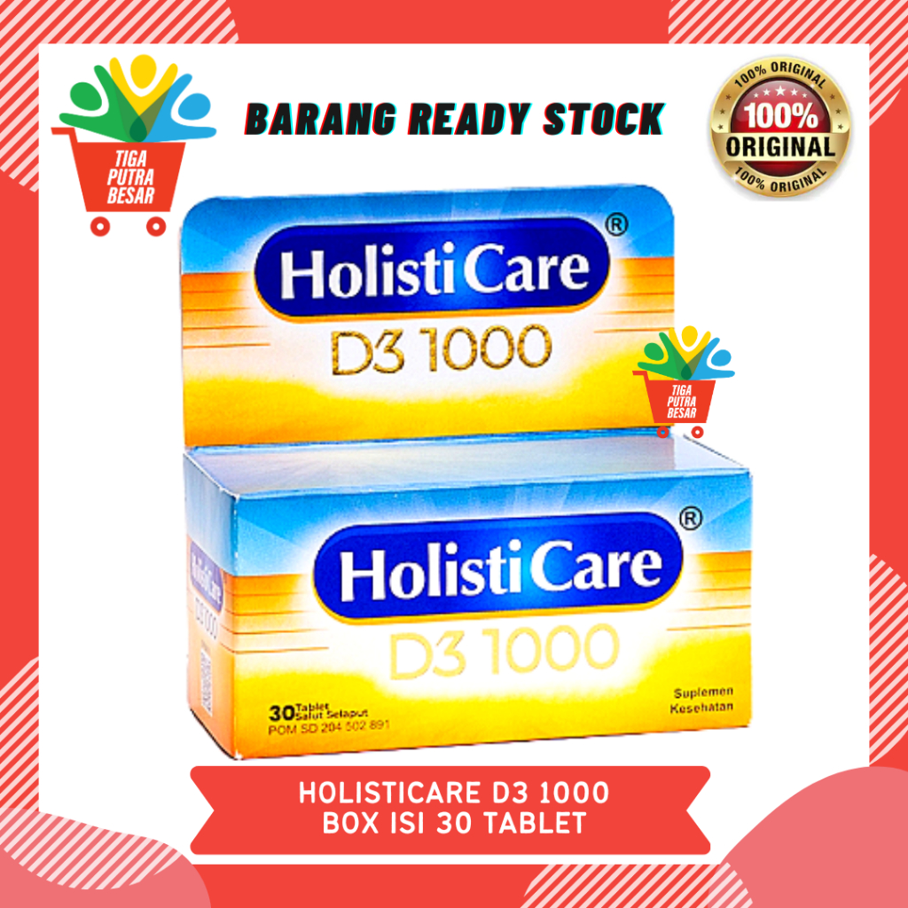 HOLISTICARE D3 1000 IU ISI 30 TABLET / SUPLEMEN KESEHATAN / VITAMIN D