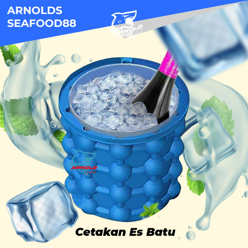 Cetakan Es Batu Silikon Cetakan Es Batu Bulat Kristal Pencetak Tempat Cetakan Es Batu