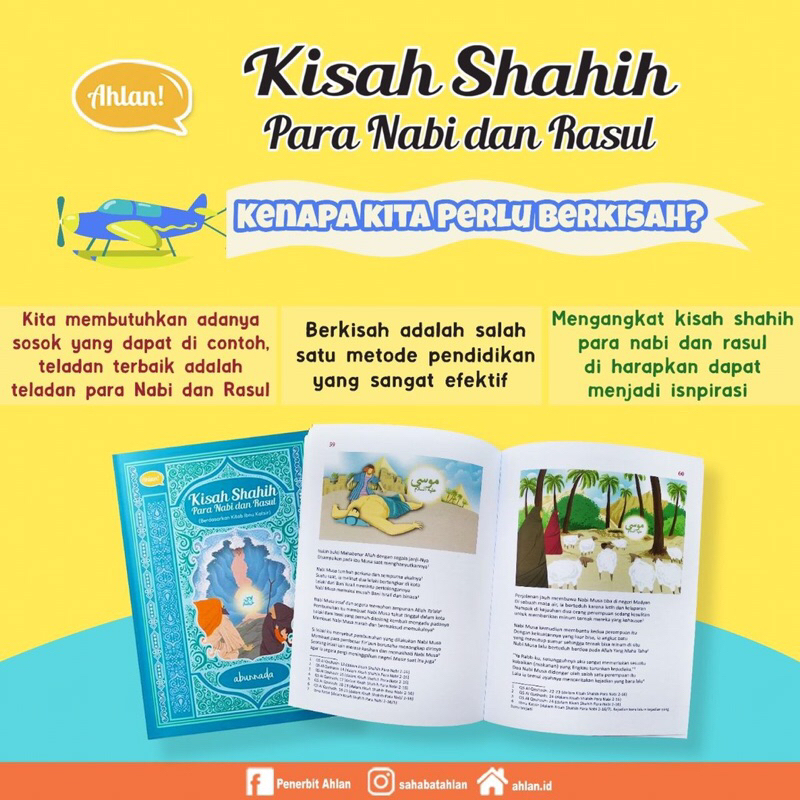 Buku Kisah Shahih Para Nabi dan Rasul Penulis Abunnada Ahlan