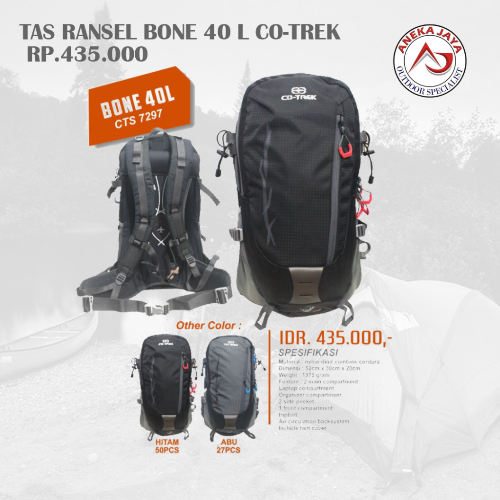 TAS RANSEL CO-TREK BONE 40 LITER