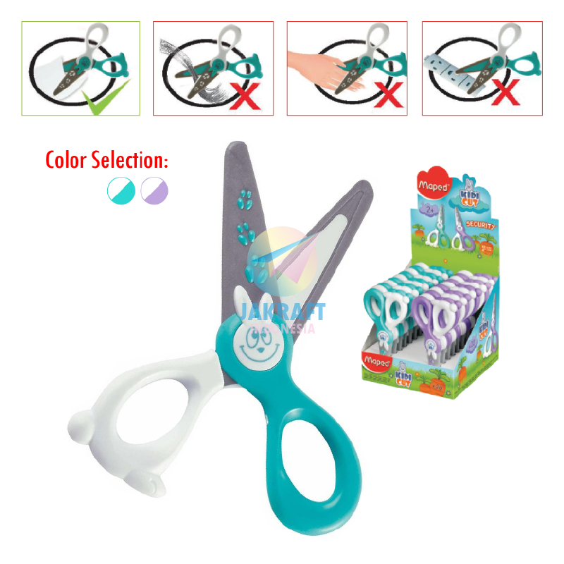 

(1 Pcs) Gunting Kertas Tumpul Anak Kecil 12 cm MAPED Kidikut Scissors Ringan Tajam Aman (Rabbit)