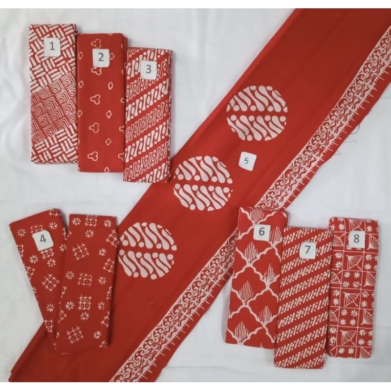 batik garutan merah