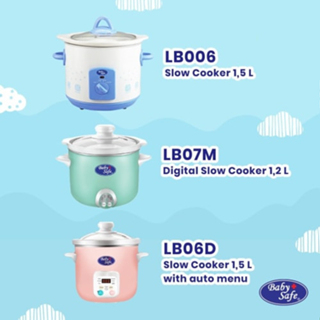 *NEW* BABY SAFE Babysafe LB06D Slow Cooker 1.5 Liter - Digital Timer With Auto Menu