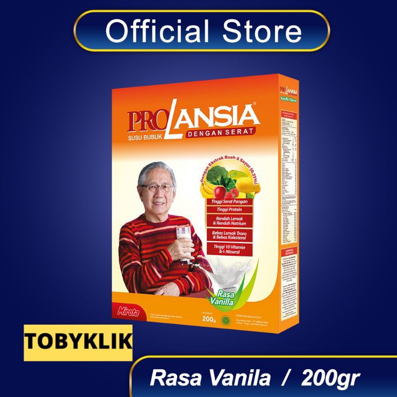 ProLansia / Pro lansia Rasa Vanila 200gr - Susu Orang Tua