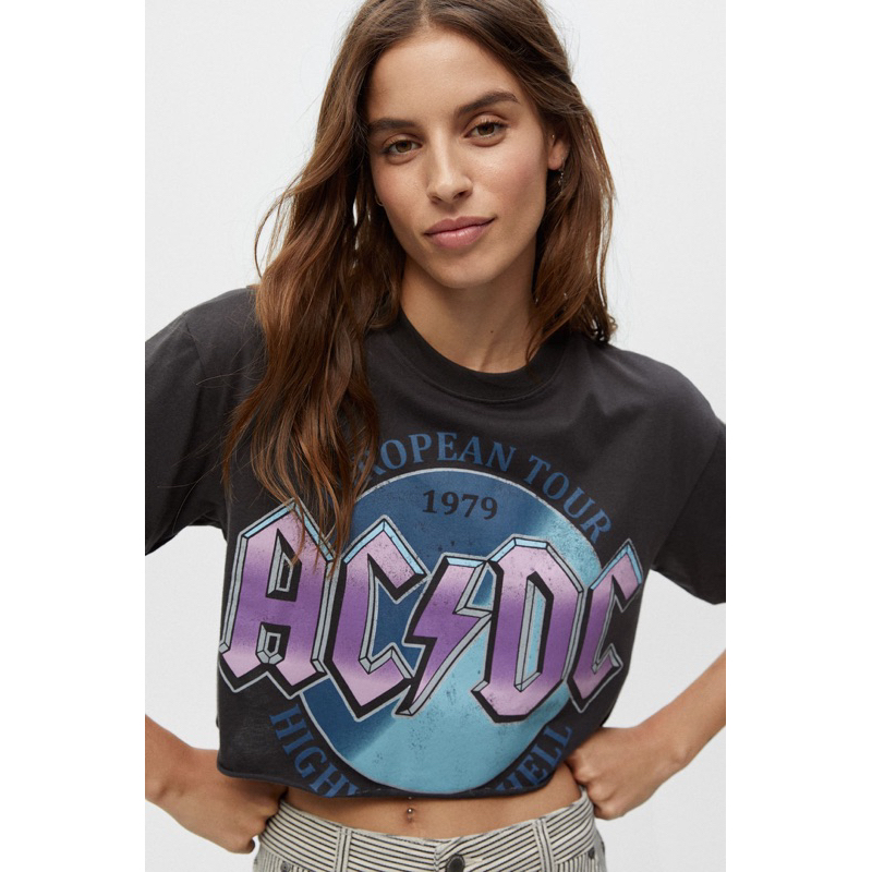 Kaos Acdc crop By Bershak*