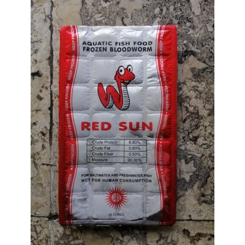 Pakan Ikan - Cacing Beku