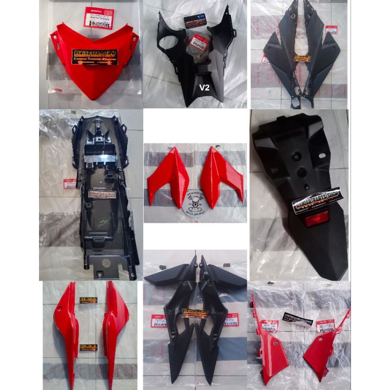 COVER FULL BODY CB150R LED V2 COVER CB150R LED V2 MERAH FULSET BODY CB150R LED V2 MERAH COVER HALUS 