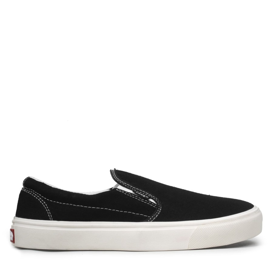 Sepatu vans pria slop slip on hitam sepatu casual pria