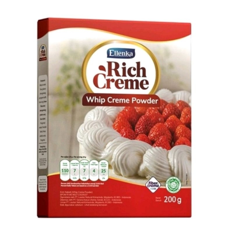 

Rich Cream whipe cream bubuk 200gr