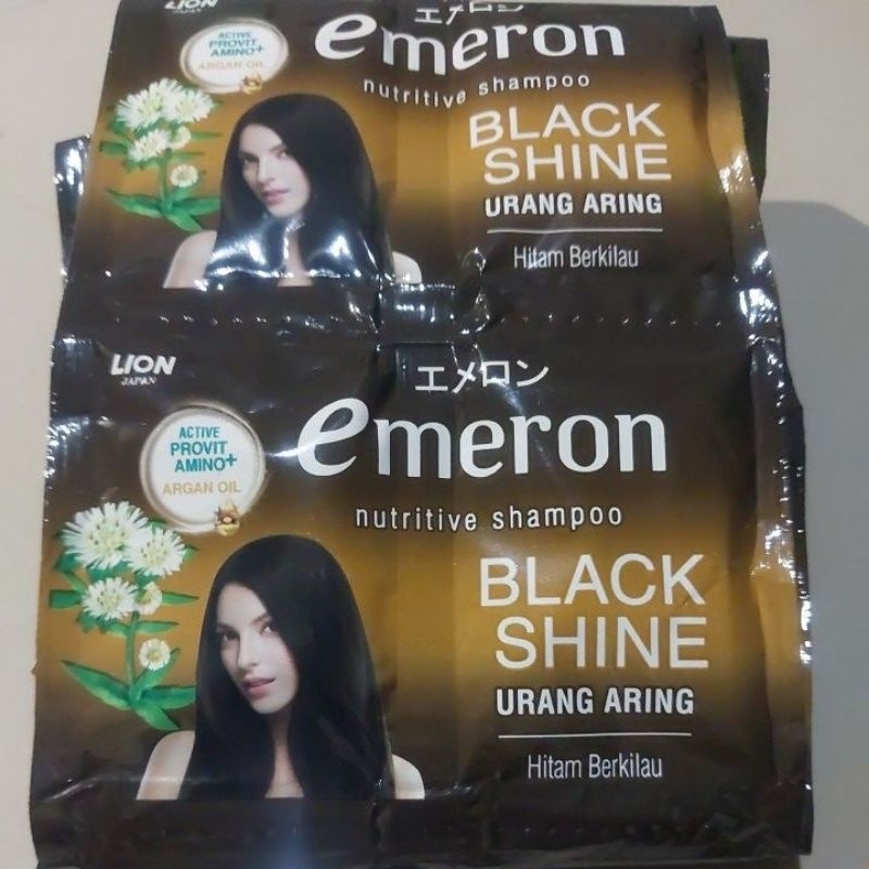 emeron sampo sachet black shine urang aring 10 ml