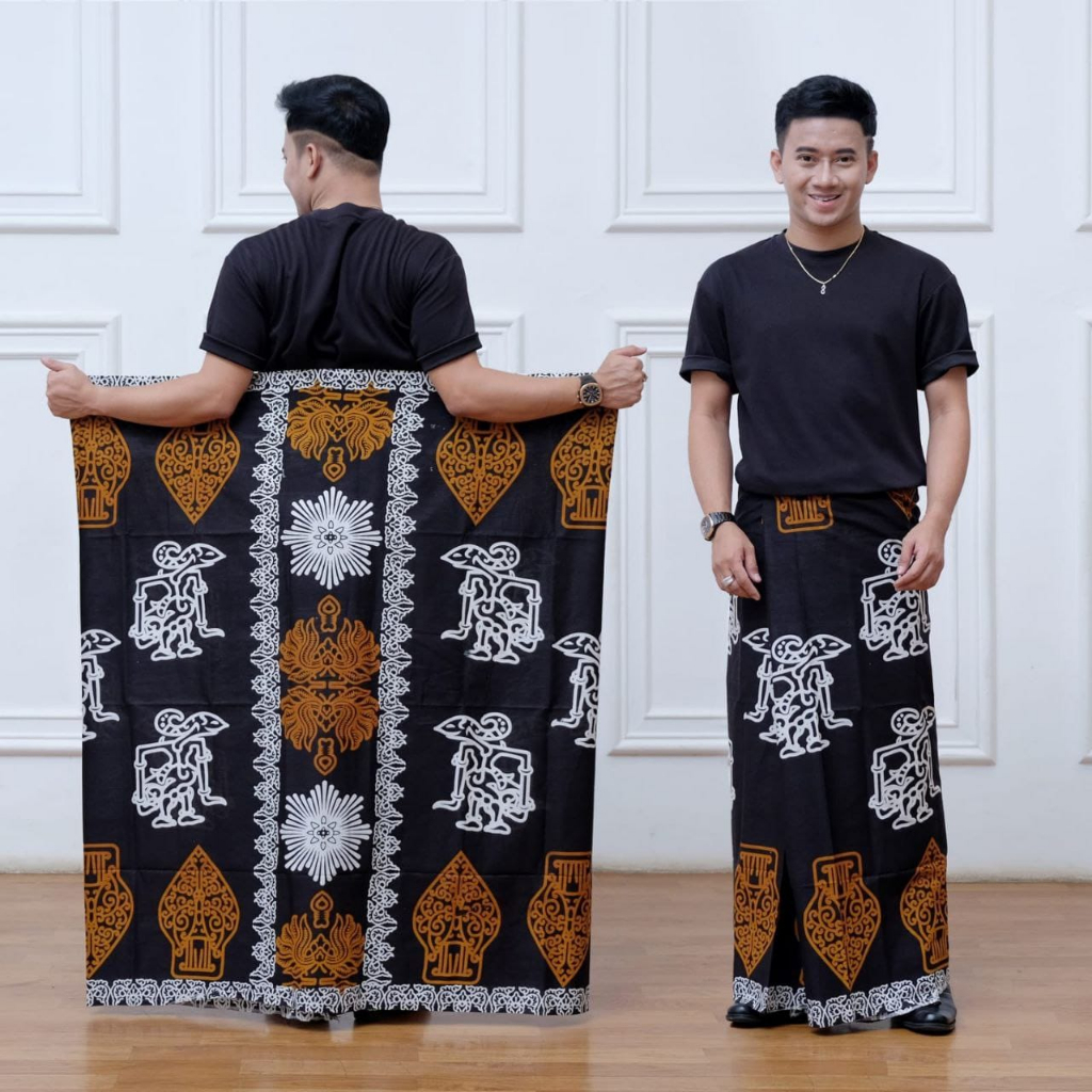 Sarung Batik Wayang Pekalongan Pria Dewasa motif EXLUSIVE PREMIUM Ukuran 120 x 215 cm Original Asli