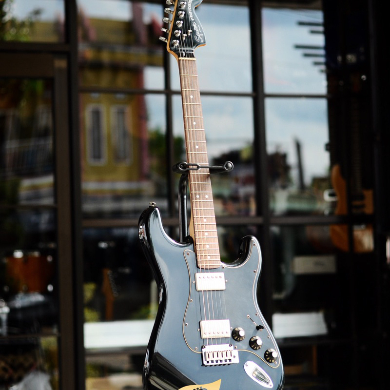 squier stratocaster std matching headstock upgrade fender black top mexico