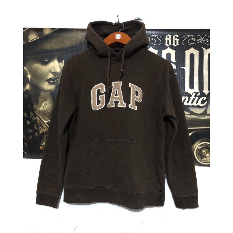 hoodie gap coklat
