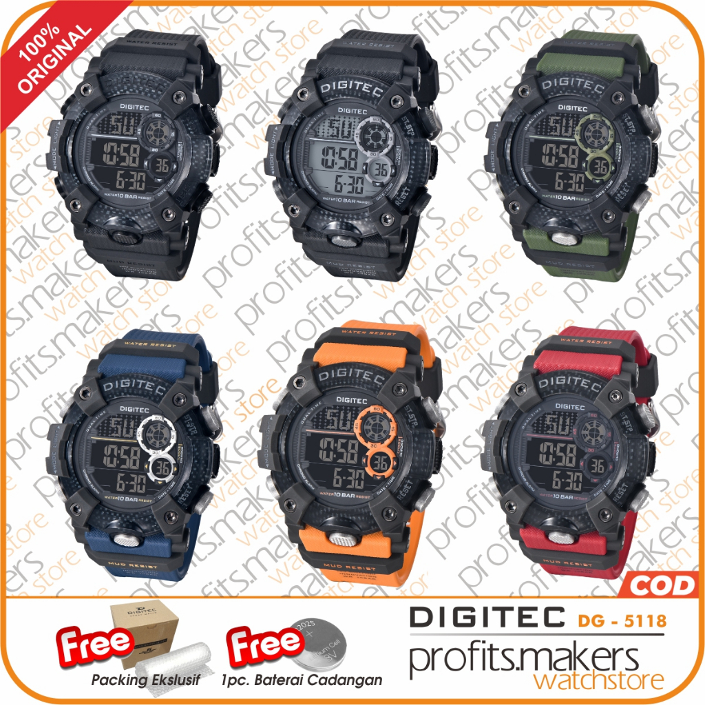 DIGITEC DG 5118 / DG-5118 / DG5118 Watch Jam Tangan ORIGINAL