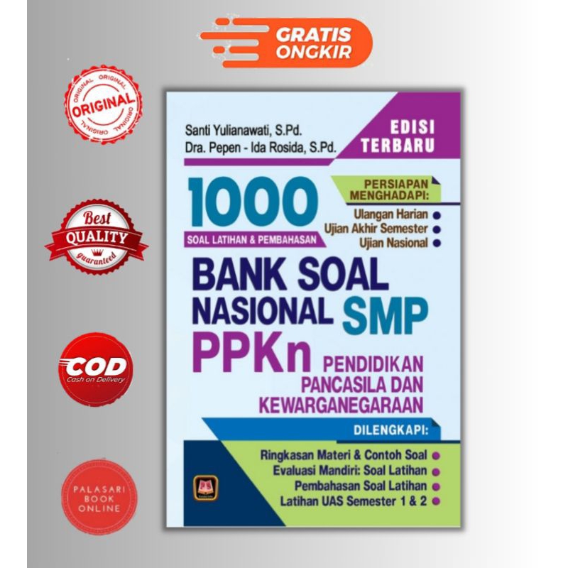 Buku Bank Soal Nasional PPKn SMP – 1000 Soal Dan Pembahasan