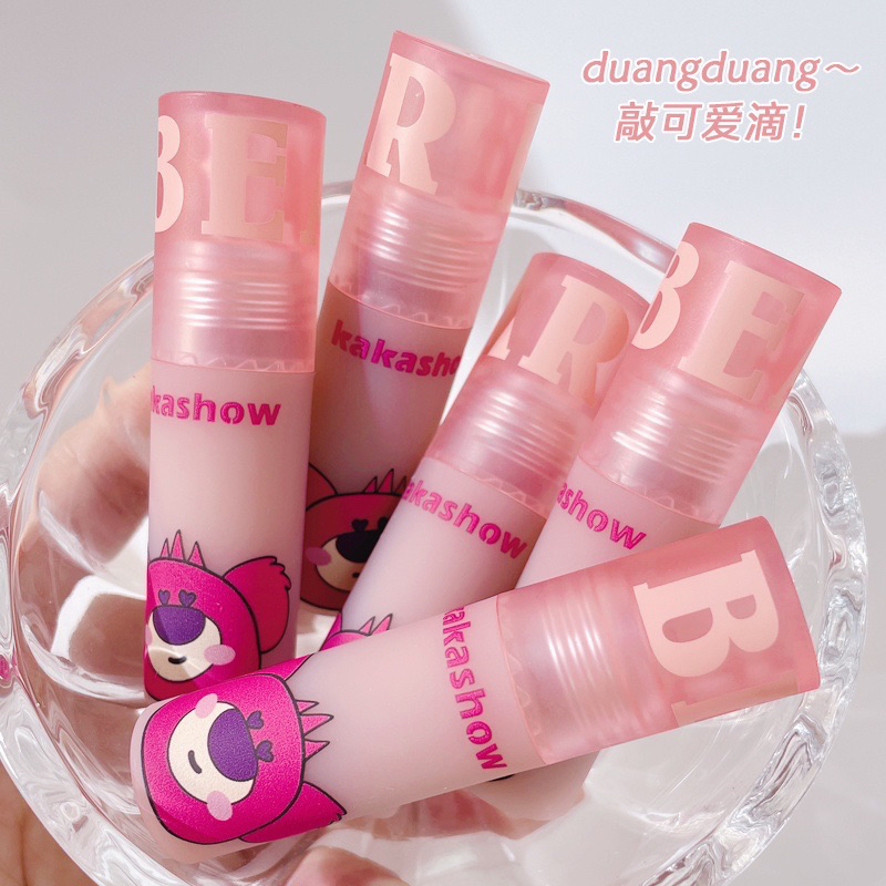 KAKASHOW Lip Cream Lotso Bear Velvet Lipstik Lip Clay Lipstick