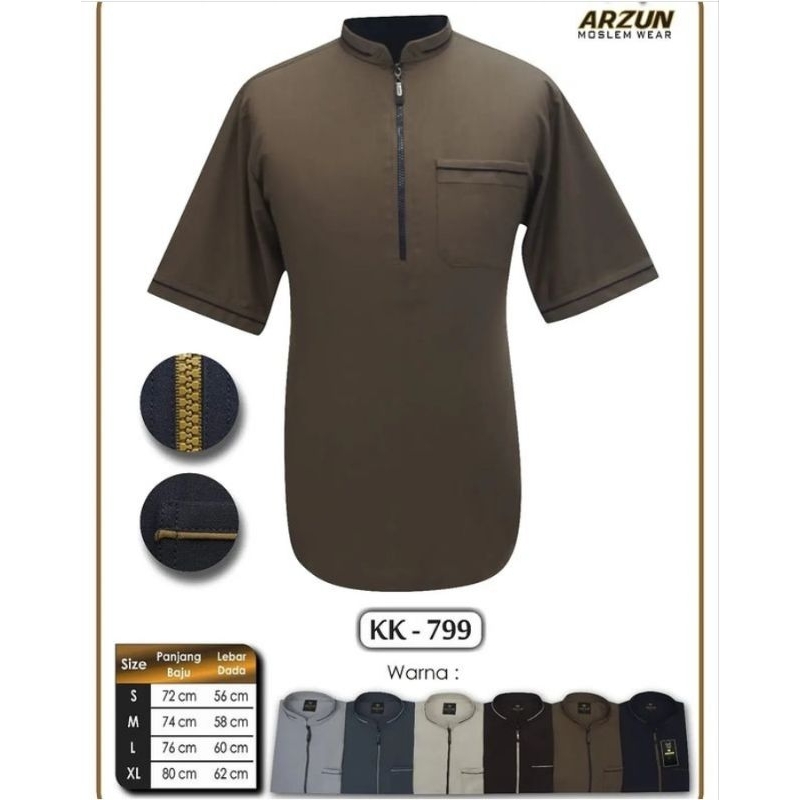 Terbaru Dan Terlaris Koko Pria Moderen Arzun Original. Koko Pria Premium Lengan panjang Lengan Pende