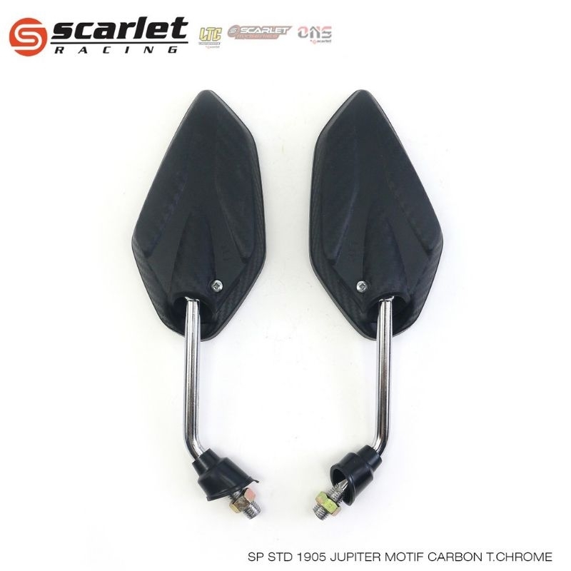 SPION KARBON CARBON YAMAHA JUPITER MX TANGKAI CROME DAN BLACK MOTOR MIO FINO XEON GT MIO SPORTY MIO M3 VIXION MX KING NMAX