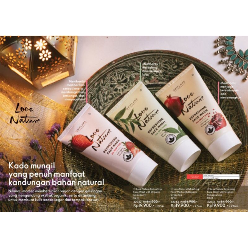Love nature refreshing face wash - Oriflame