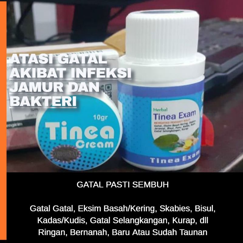 OBAT EKSIM DAN SCABIES 30 kapsul + 10gr tinea cream salep