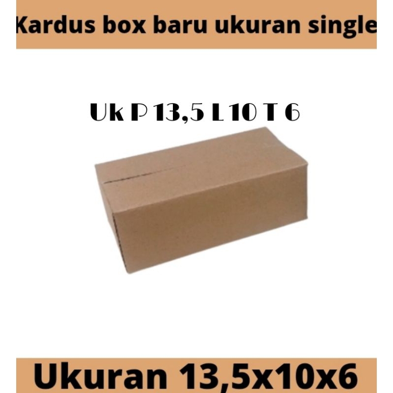 

Termurah kardus karton Packaging Box polos Uk 13,5x10x6
