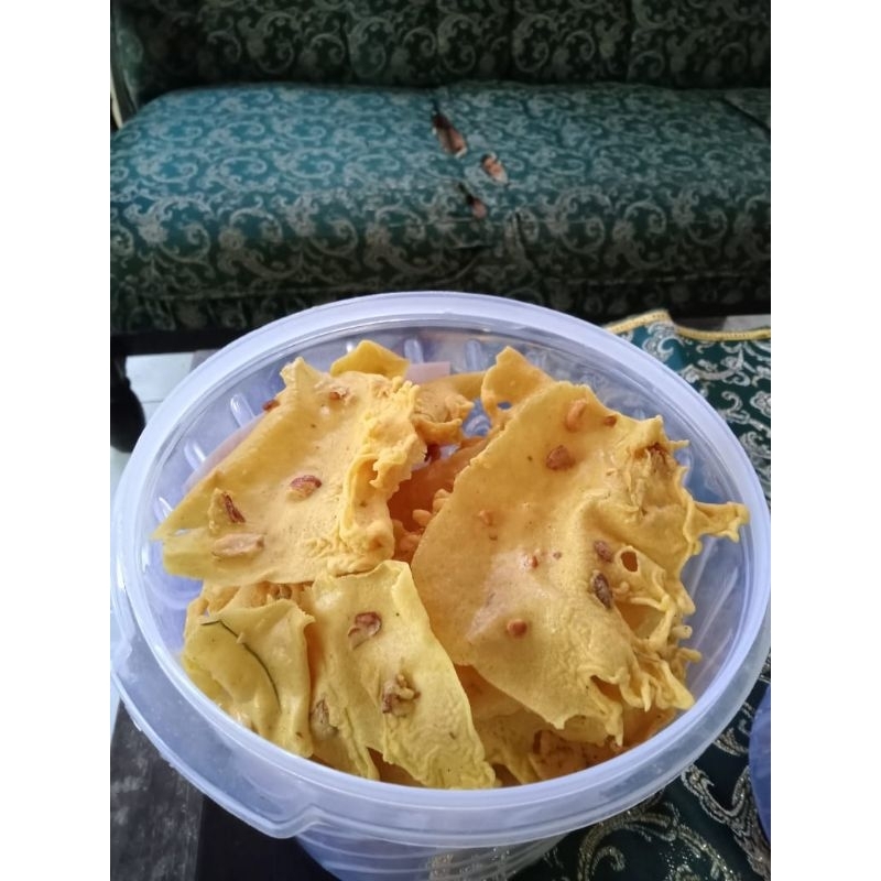 REMPEYEK/PEYEK KACANG DAN UDANG EBI KEMASAN TOPLES 3ltr