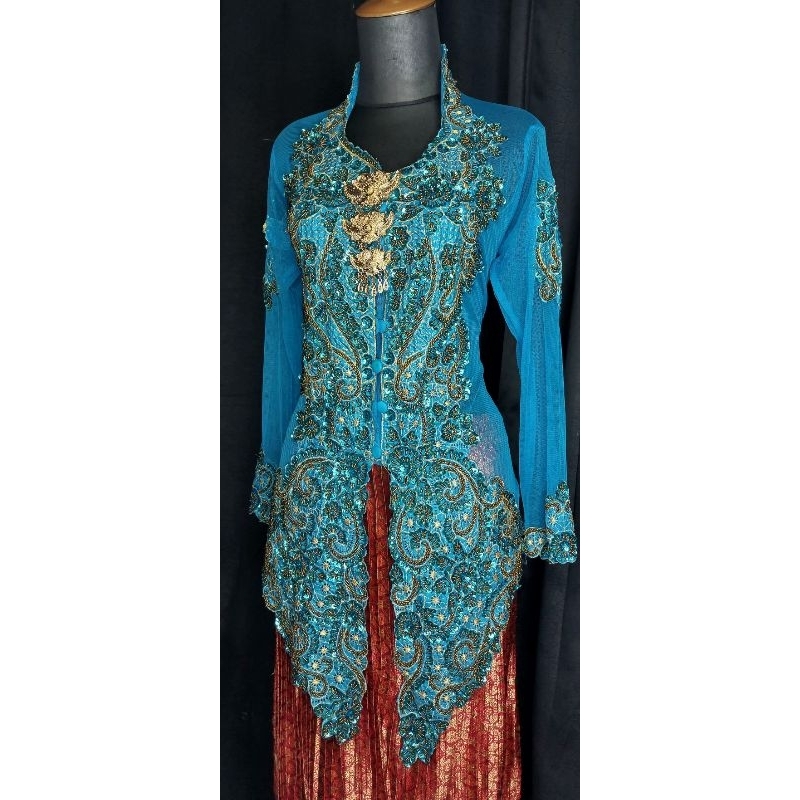 pl atasan kebaya jadulan biru