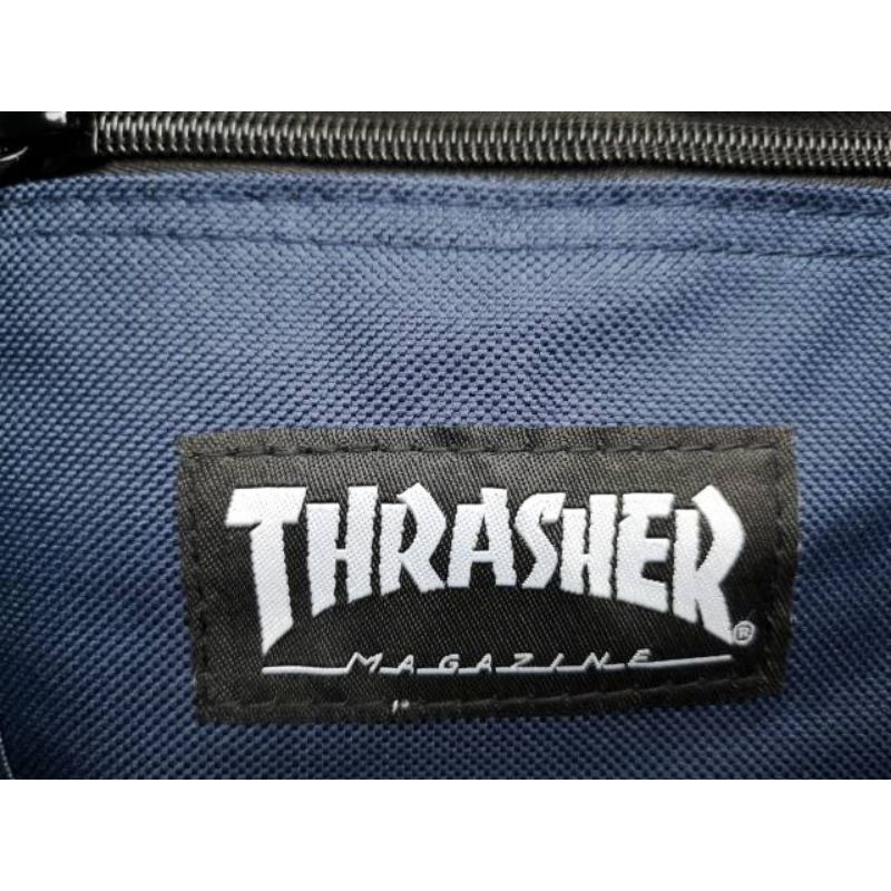 Waistbag Pria Thrasher Falme Canvas 2 Zipper