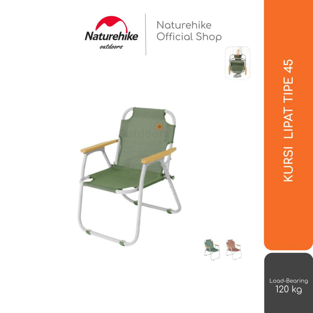 KURSI LIPAT PORTABLE CAMPING / MANCING NATUREHIKE CNH22JU030 TIPE 45